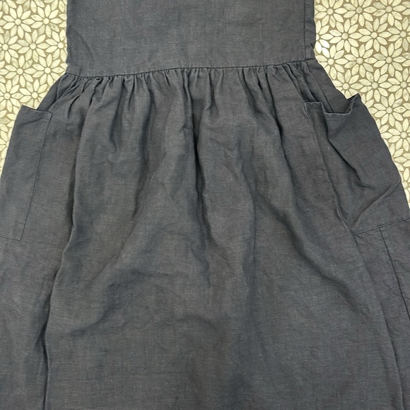 Women's Jesse Kamm Linen Dress in Navy, Size M - Picture 8 of 10